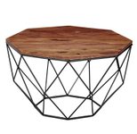 WOHNLING WL6.169 Couchtisch Sheesham 66 cm x 40 cm x 66 cm