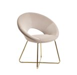 WOHNLING Esszimmerstuhl Samt WL6.191 beige