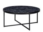 WOHNLING WL6.247 Couchtisch Schwarz 80 cm x 80 cm x 35 cm