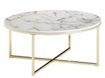 WOHNLING WL6.248 Couchtisch Weiß 80 cm x 80 cm x 35 cm