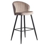 WOHNLING Barhocker WL6.291 Samt beige