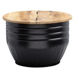 WOHNLING WL6.324 Couchtisch Schwarz 60 cm x 60 cm x 41 cm