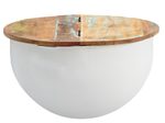 WOHNLING WL6.334 Couchtisch Weiß 60 cm x 60 cm x 34 cm