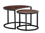 WOHNLING WL6.339 Couchtisch (2er Set) Braun 41 cm x 60 cm x 41 cm
