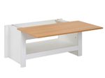 WOHNLING WL6.382 Couchtisch Weiß 85 cm x 47 cm x 45 cm