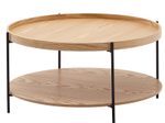 WOHNLING WL6.491 Couchtisch Braun 78 cm x 78 cm x 40 cm