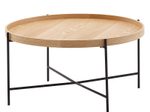 WOHNLING WL6.493 Couchtisch Braun 78 cm x 78 cm x 40 cm