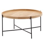 WOHNLING WL6.493 Couchtisch Braun 78 cm x 78 cm x 40 cm
