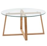 WOHNLING WL6.495 Couchtisch Braun 78 cm x 78 cm x 41 cm