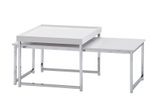WOHNLING WL6.500 Couchtisch (2er Set) Weiß 110 cm x 60 cm x 45 cm