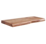 WOHNLING WL6.513 Wandregal mit Baumkante Akazie 60 cm x 26 cm x 4 cm