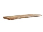 WOHNLING WL6.514 Wandregal mit Baumkante Akazie 100 cm x 26 cm x 4 cm