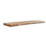 WOHNLING WL6.514 Wandregal mit Baumkante Akazie 100 cm x 26 cm x 4 cm