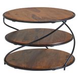 WOHNLING WL6.550 Couchtisch Sheesham 58 cm x 58 cm x 40 cm