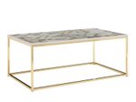 WOHNLING WL6.606 Couchtisch Mamor Weiß 100 cm x 60 cm x 40 cm