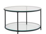 WOHNLING WL6.610 Couchtisch Schwarz 80 cm x 80 cm x 45 cm