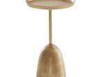 WOHNLING WL6.670 Beistelltisch Gold 33 cm x 33 cm x 53 cm