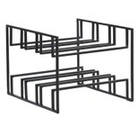 WOHNLING WL6.672 Weinflaschenhalter für 6 Flaschen Schwarz 29 cm x 25 cm x 21 cm