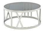 WOHNLING WL6.674 Couchtisch Silbern 60 cm x 60 cm x 30 cm