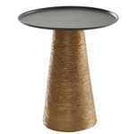 WOHNLING WL6.680 Beistelltisch Gold 40 cm x 40 cm x 45 cm
