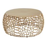 WOHNLING WL6.696 Couchtisch Gold 66 cm x 66 cm x 30 cm