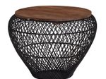 WOHNLING WL6.707 Couchtisch Schwarz 60 cm x 60 cm x 45 cm