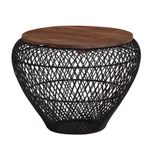 WOHNLING WL6.707 Couchtisch Schwarz 60 cm x 60 cm x 45 cm