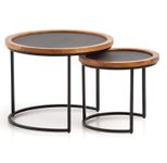WOHNLING WL6.778 Couchtisch (2er Set) Mango 60 cm x 60 cm x 46 cm