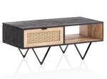 WOHNLING WL6.796 Couchtisch Schwarz 90 cm x 45 cm x 37 cm
