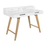 WOHNLING WL5.186 Schreibtisch Weiß 60 cm x 110 cm x 85 cm