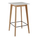 WOHNLING Stehtisch WL6.084 eckig weiß