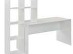 WOHNLING WL6.391 Schreibtisch mit Regal Weiß 170 cm x 59 cm x 144 cm