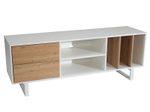 WOHNLING WL6.812 Lowboard Weiß 150 cm x 40 cm x 55 cm