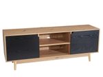 WOHNLING WL6.817 Lowboard Braun 150 cm x 40 cm x 55 cm