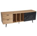 WOHNLING WL6.821 Lowboard Braun 150 cm x 40 cm x 55 cm