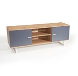 WOHNLING WL6.824 Lowboard Braun 150 cm x 40 cm x 55 cm