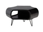 WOHNLING WL6.840 Couchtisch Schwarz Mango 60 cm x 60 cm x 35 cm