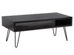 WOHNLING WL6.841 Couchtisch Schwarz Mango 100 cm x 50 cm x 40 cm