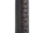 WOHNLING WL6.842 Design Sideboard Schwarz 34 cm x 34 cm x 85 cm