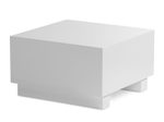 WOHNLING WL6.853 Couchtisch MONOBLOC Weiß 60 cm x 60 cm x 35 cm