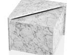 WOHNLING WL6.857 Couchtisch MONOBLOC (2er Set) Weiß 50 cm x 50 cm x 42 cm
