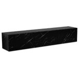 WOHNLING WL6.865 Lowboard Hängend Marmor-Optik Schwarz 160 cm x 30 cm x 30 cm