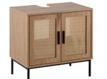 WOHNLING WL6.875 Waschbeckenunterschrank Braun 60 cm x 40 cm x 60 cm