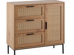 WOHNLING WL6.877 Kommode Braun 80 cm x 36 cm x 82 cm