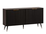 WOHNLING WL6.885 Sideboard Schwarz 150 cm x 39 cm x 81 cm
