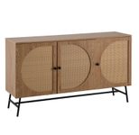 WOHNLING WL6.892 Sideboard Braun 140 cm x 39 cm x 80 cm