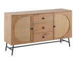 WOHNLING WL6.894 Sideboard Braun 140 cm x 40 cm x 80 cm