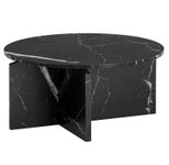 WOHNLING WL6.912 Couchtisch Schwarz 70 cm x 70 cm x 33 cm