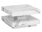 WOHNLING WL6.924 Couchtisch Weiß 60 cm x 60 cm x 34 cm