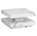 WOHNLING WL6.924 Couchtisch Weiß 60 cm x 60 cm x 34 cm
